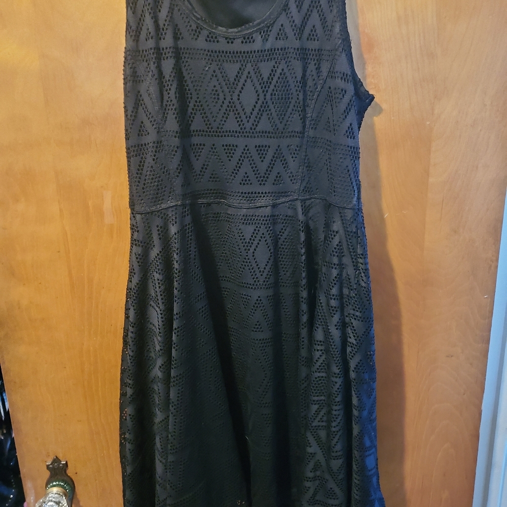 Black Casual Belt Dress xl - Picture 1 of 1
